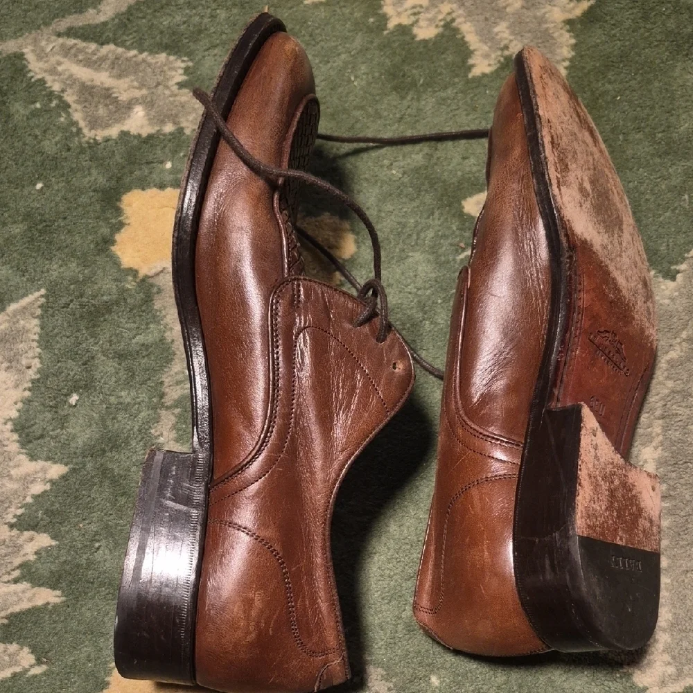 Bally Dark Brown Leather Men's Oxfords